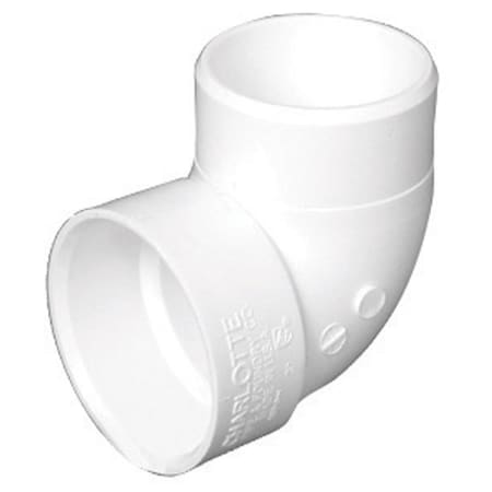 Charlotte Pipe And Foundry Charlotte Pipe Schedule 40 1-1/2 in. Hub X 1-1/2 in. D Spigot PVC Elbow 1 pk PVC003330600